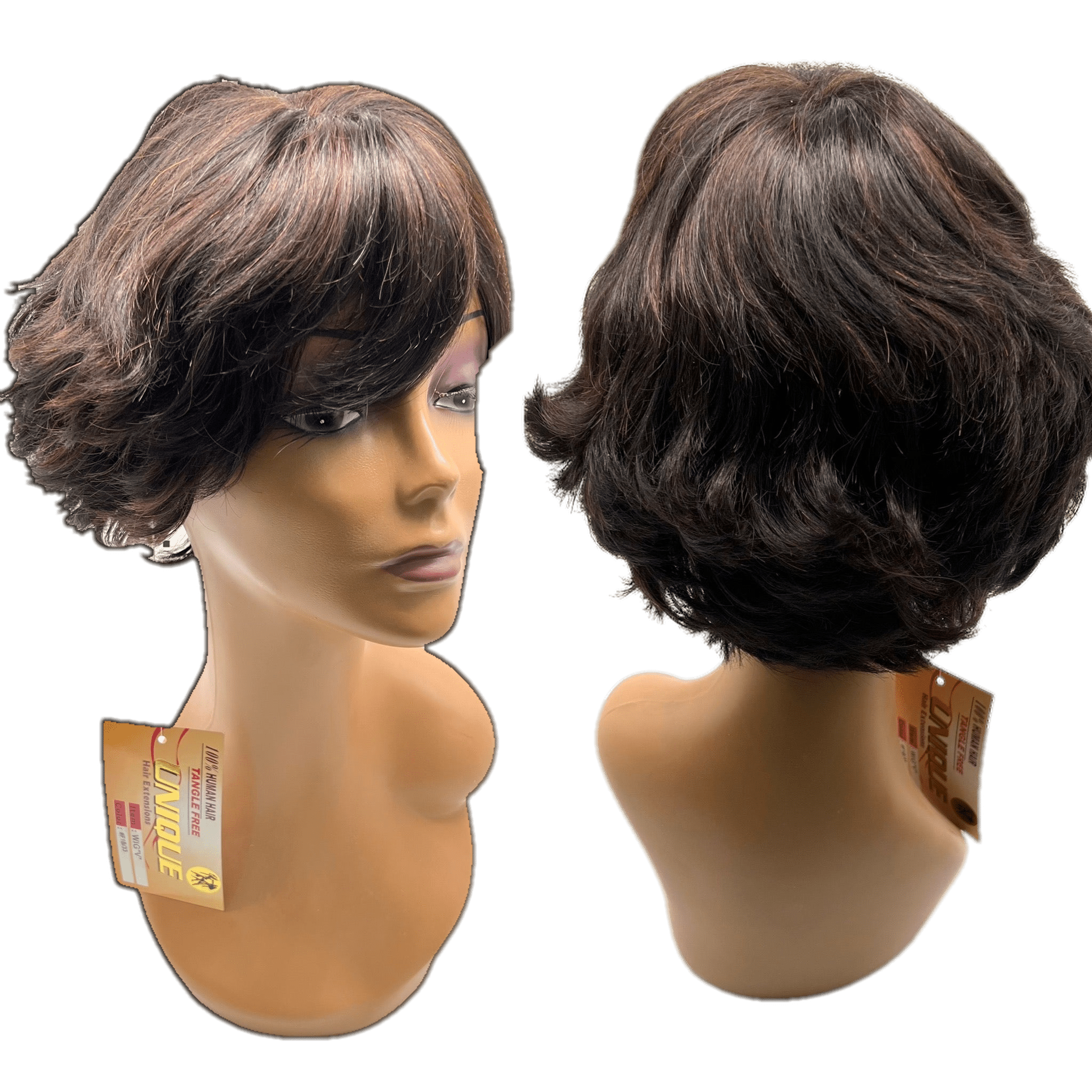 Unique's 100% Human Hair Full Wig / Style 'Q'