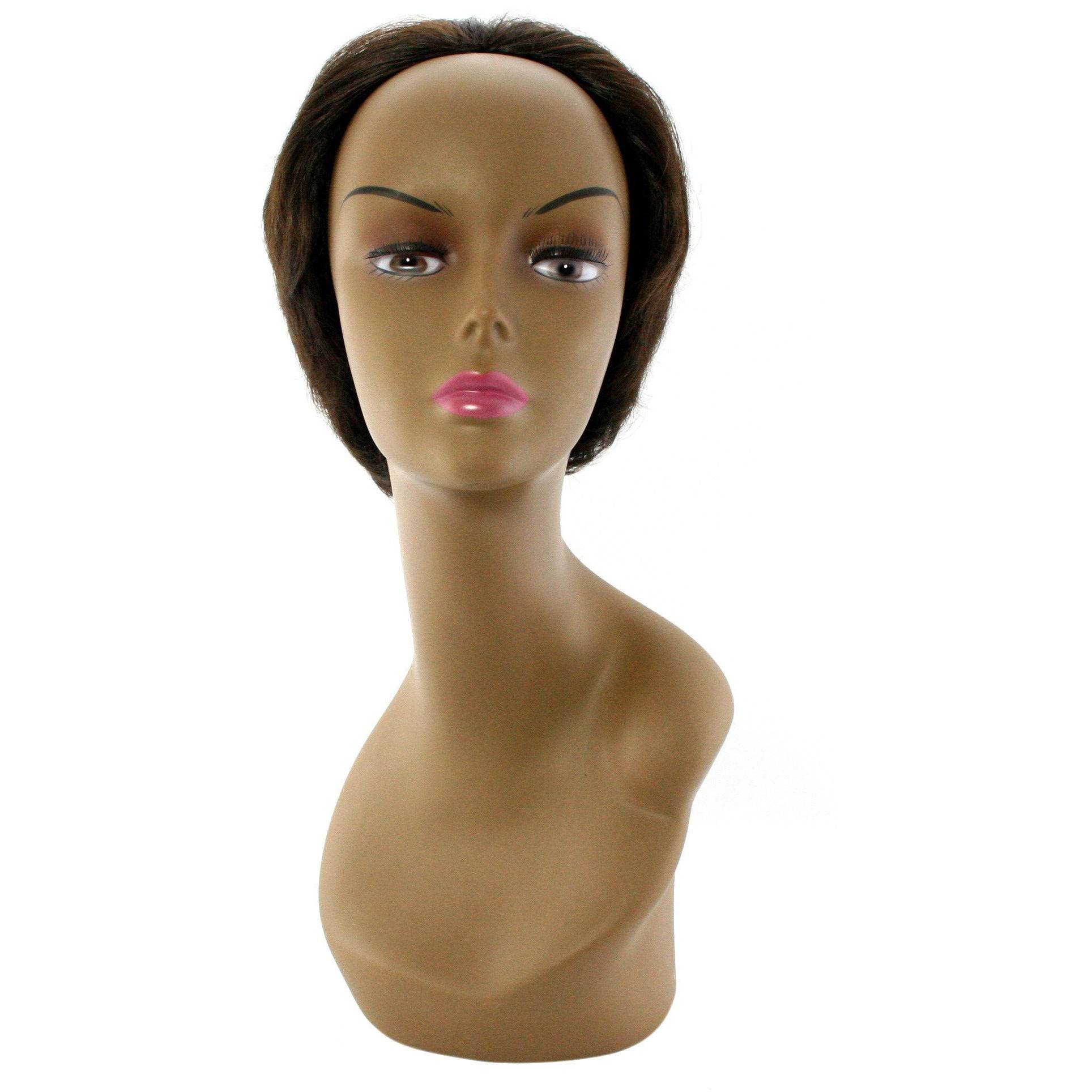 Unique's 100% Human Hair Half Wig / Mrs. Denmark Style