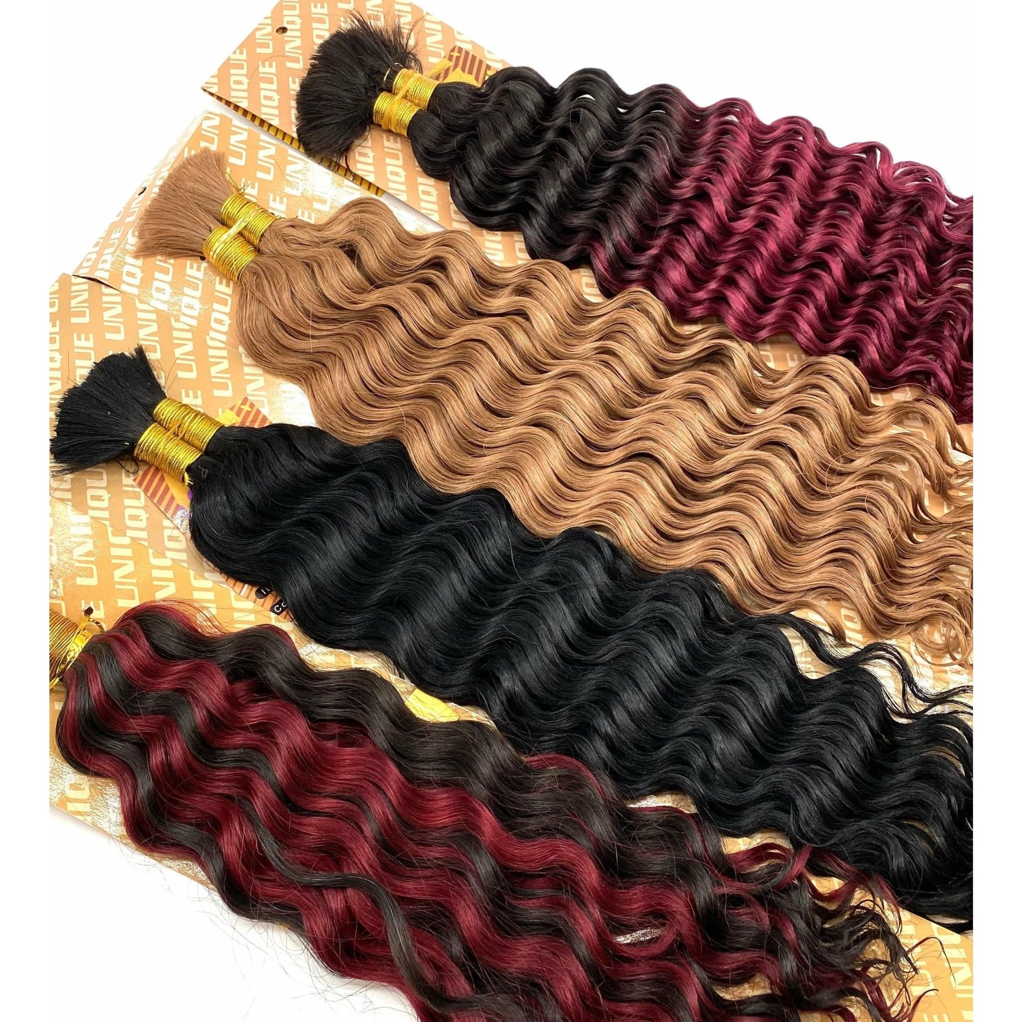 Unique's Human Hair New Deep Bulk 14''