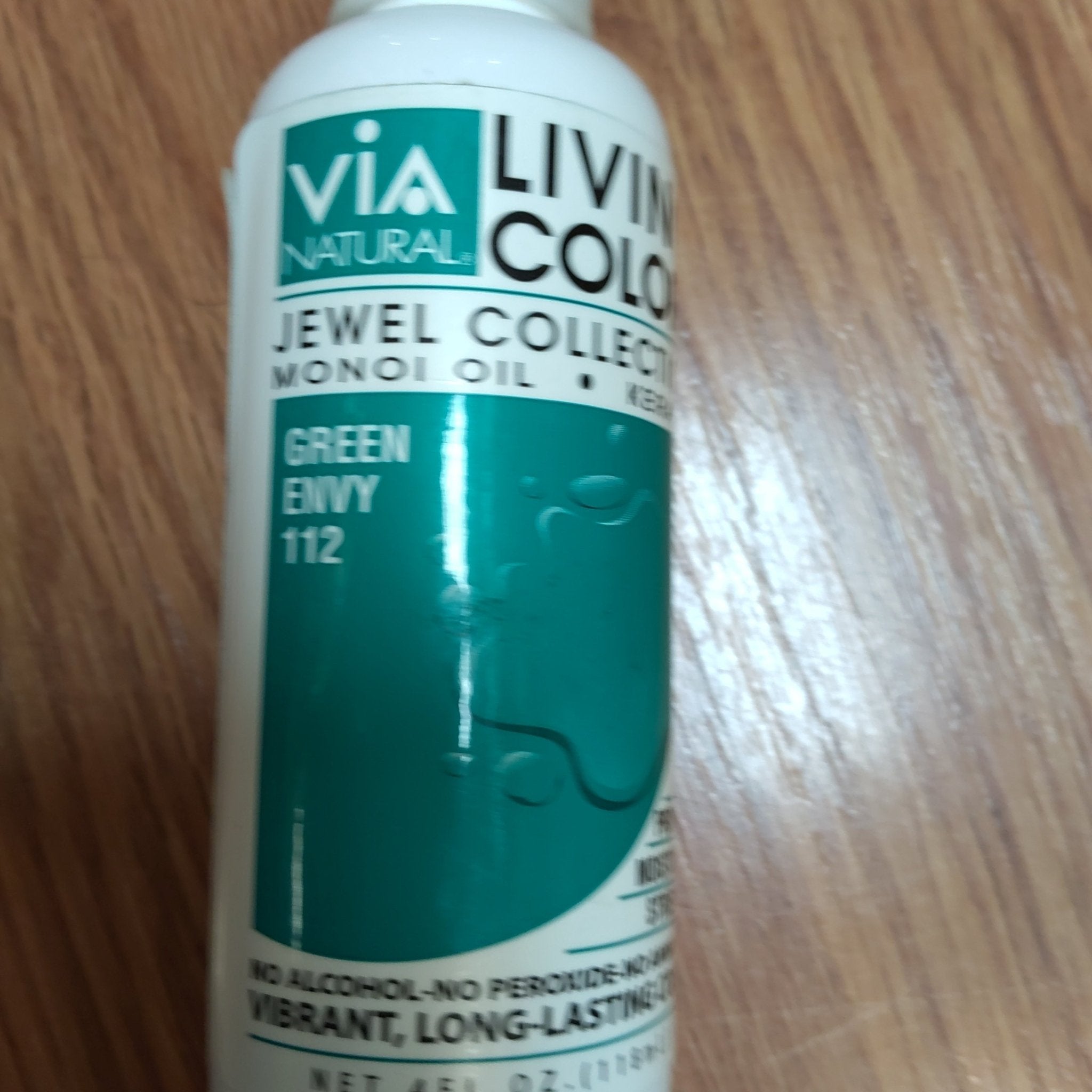 Via Natural Semi-Permanent Hair Color, Green Envy #112, 4 oz