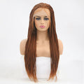 VIP Synthetic Lace Front Wig, Braided, 24", Color 30