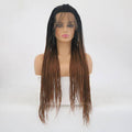 VIP Synthetic Lace Front Wig, Braided, 24", Color T1B/30