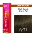 Wella Color Touch 6/71 Dark Blonde Brown Ash, 2 oz